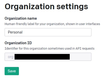 organization settings