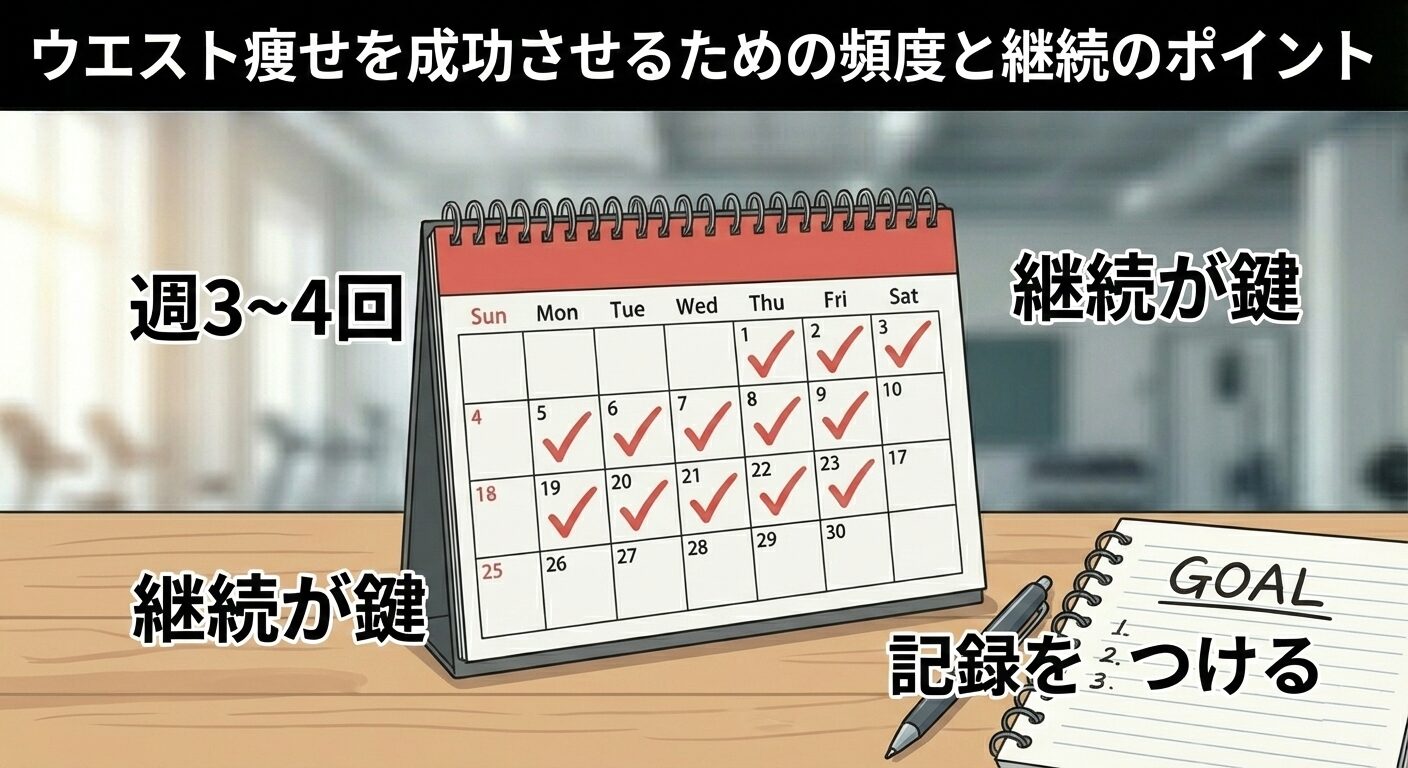 ウエスト痩せを成功させるための頻度と継続のポイント