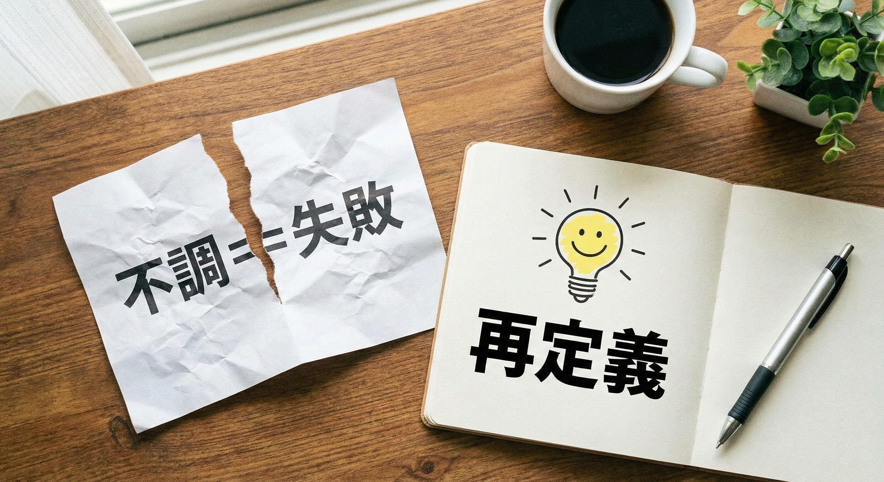 不調＝失敗という思い込みを壊す｜メンタル崩壊を防ぐ3つの再定義