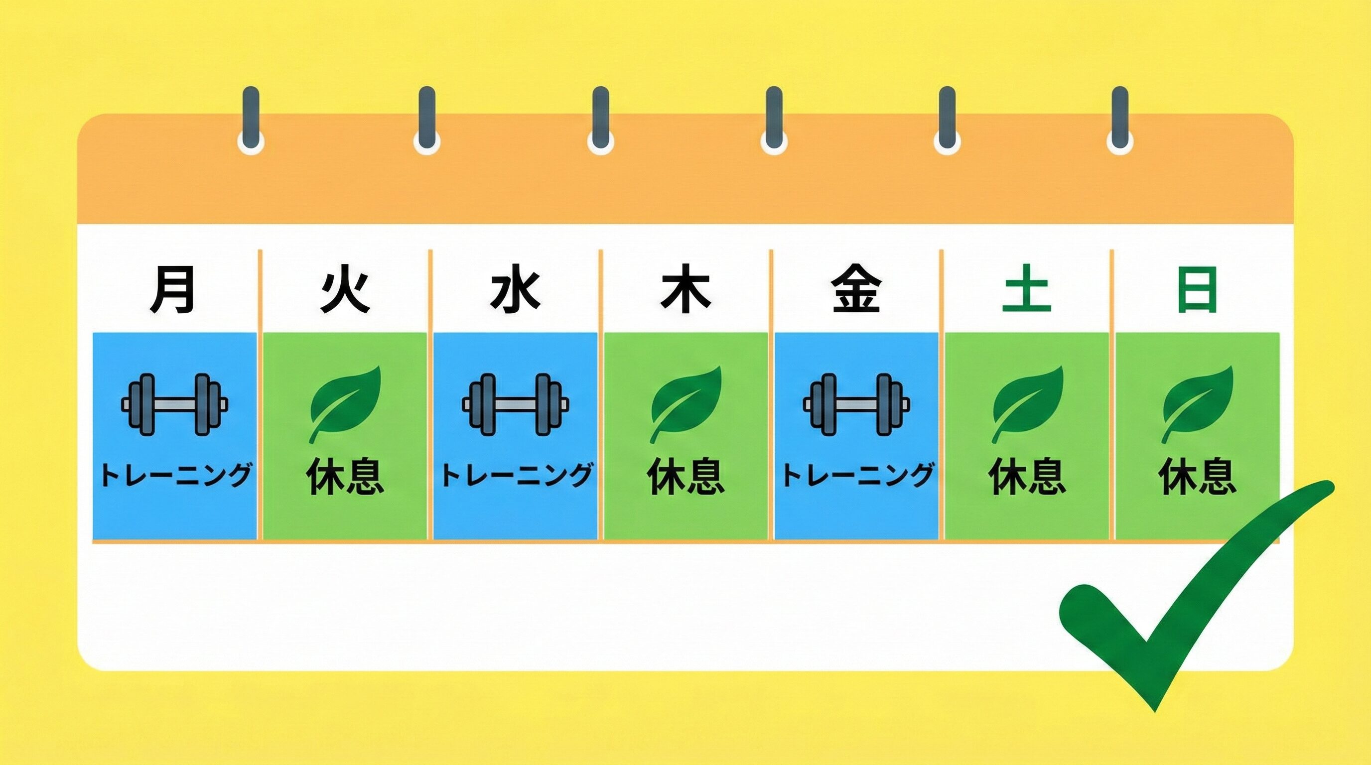 超回復を最大化する休息の取り方｜最適なトレーニング頻度