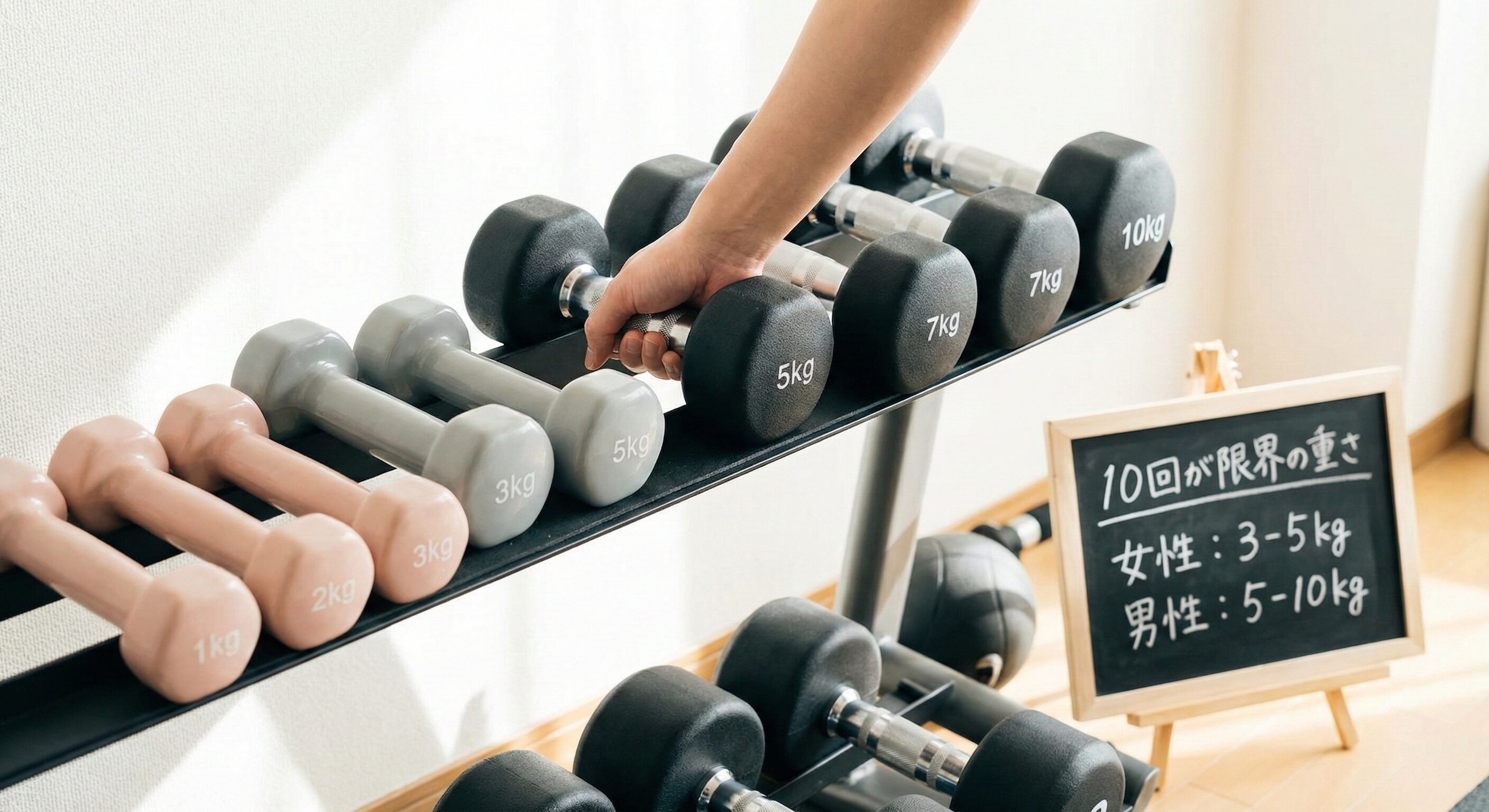 初心者におすすめのダンベル重量の選び方