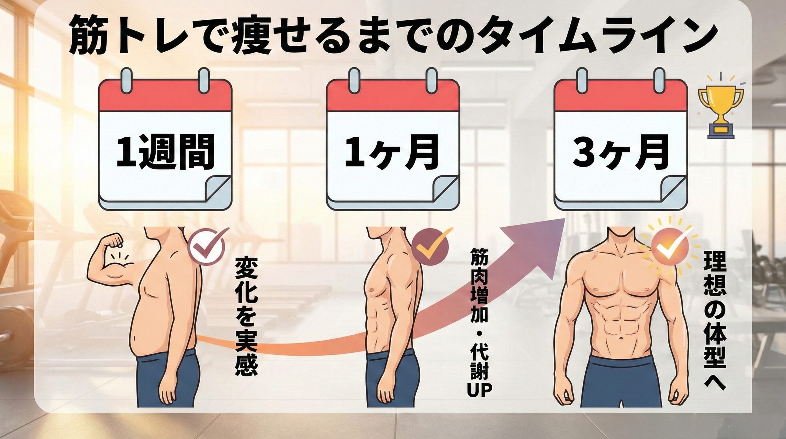 痩せるまでのタイムライン